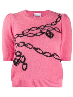 RedValentino трикотажный топ Bonded Forever