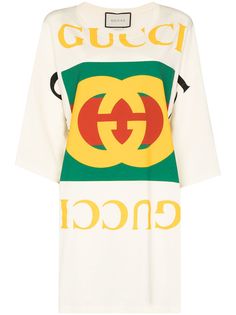 Gucci футболка оверсайз с логотипом GG