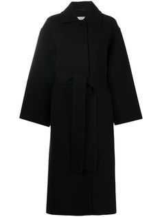 Jil Sander однобортное пальто с поясом