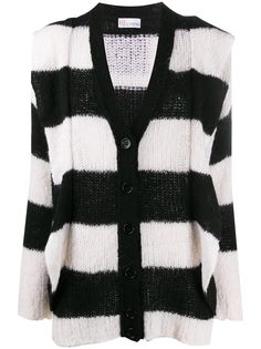 RedValentino длинный кардиган в полоску