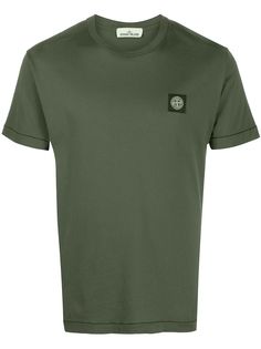 Stone Island футболка с нашивкой-логотипом