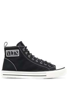 Valentino кеды с нашивкой-логотипом VLTN