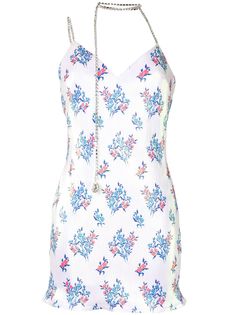AREA платье-комбинация с цветочным принтом