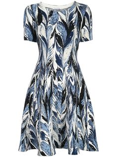Oscar de la Renta трикотажное платье с короткими рукавами