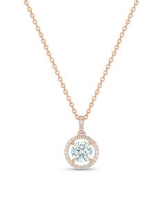 De Beers колье Aura с подвеской из розового золота с бриллиантами