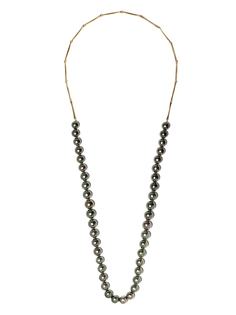 Hum золотое колье с жемчугом