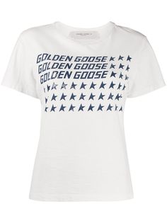 Golden Goose футболка узкого кроя с принтом