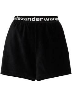 Alexander Wang шорты с логотипом на поясе