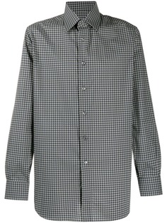 Brioni рубашка с геометричным принтом
