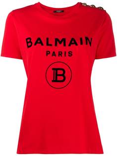 Balmain футболка с логотипом