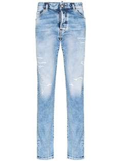 Dsquared2 джинсы прямого кроя с эффектом потертости