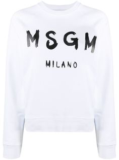 MSGM толстовка с логотипом и рукавами реглан