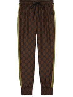 Gucci спортивные брюки с узором GG Supreme