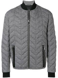 Giorgio Armani стеганая куртка с узором шеврон