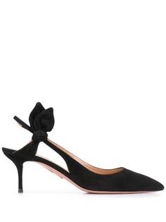 Aquazzura туфли с ремешком на пятке и бантом