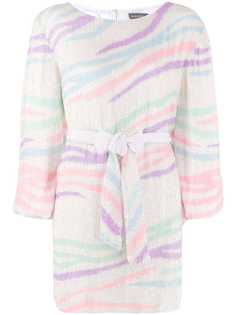 Retrofete полосатое платье мини с длинными рукавами