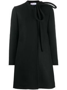 RedValentino однобортное пальто с бантом