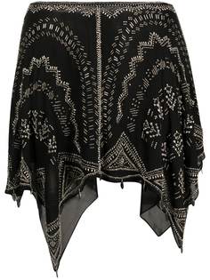 Isabel Marant юбка с асимметричным подолом и бисером