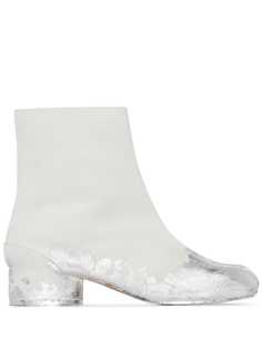 Maison Margiela ботильоны Tabi 30 с эффектом металлик