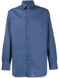 Brioni рубашка с геометричным принтом