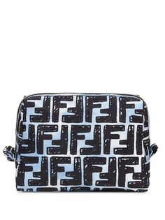 Fendi косметичка Trapezoid с узором FF