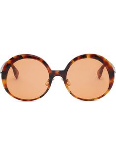 Fendi солнцезащитные очки Promeneye в круглой оправе