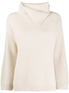 Brunello Cucinelli кашемировый джемпер с высоким воротником