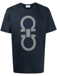 Salvatore Ferragamo футболка с принтом Gancini