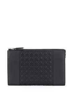 Salvatore Ferragamo клатч с тиснением Gancini