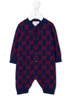 Gucci Kids жаккардовый джемпер с логотипом GG