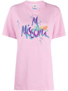 M Missoni logo print oversized T-shirt