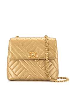 Chanel Pre-Owned стеганая сумка на плечо 1992-го года