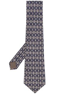 Hermès галстук 2010-х годов с абстрактным принтом