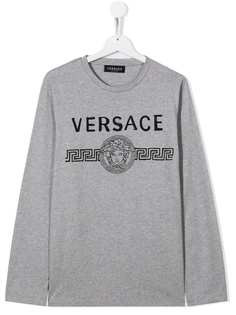 Young Versace толстовка с логотипом Medusa