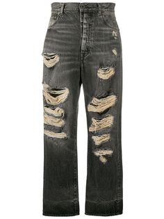 UNRAVEL PROJECT джинсы прямого кроя с эффектом потертости
