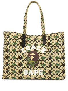 BAPE X COACH сумка-тоут Ape Head