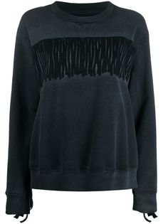 MM6 Maison Margiela толстовка с бахромой