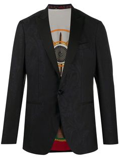 Etro пиджак с принтом пейсли