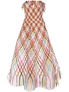 Oscar de la Renta длинное расклешенное платье