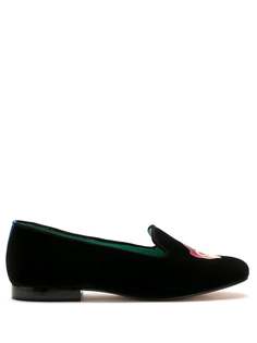 Blue Bird Shoes бархатные лоферы Monkey