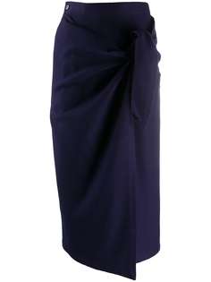 Issey Miyake Pre-Owned юбка-карандаш 1980-х годов со сборками
