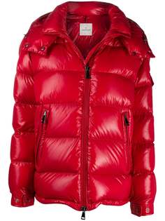 Moncler стеганая куртка на молнии с капюшоном