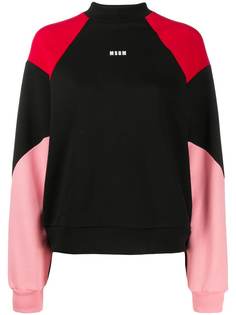 MSGM толстовка в стиле колор-блок с логотипом