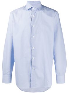 Canali рубашка с длинными рукавами и узором