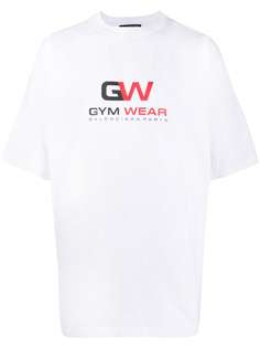 Balenciaga футболка Gym Wear свободного кроя
