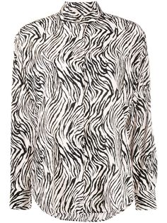 Isabel Marant рубашка с зебровым принтом