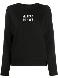 A.P.C. logo print sweatshirt