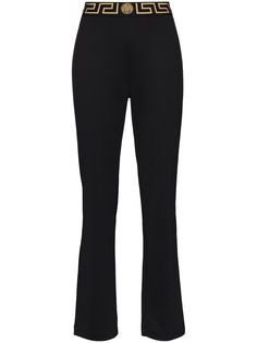 Versace Greca border flared track pants