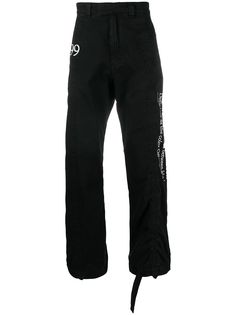 Off-White slogan-print cargo trousers