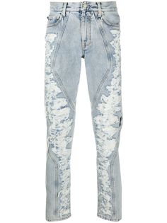 Off-White distressed panel jeans